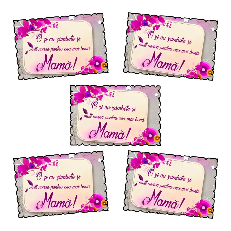 Mgs107-o zi cu zambete pentru cea mai buna mama, magnet frigider